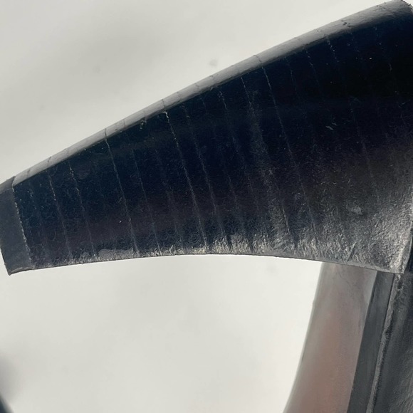 Stuart Weitzman Ankle Heeled Boots Pointed Toe Black Leather Sz 8W 73517 - Picture 10 of 15